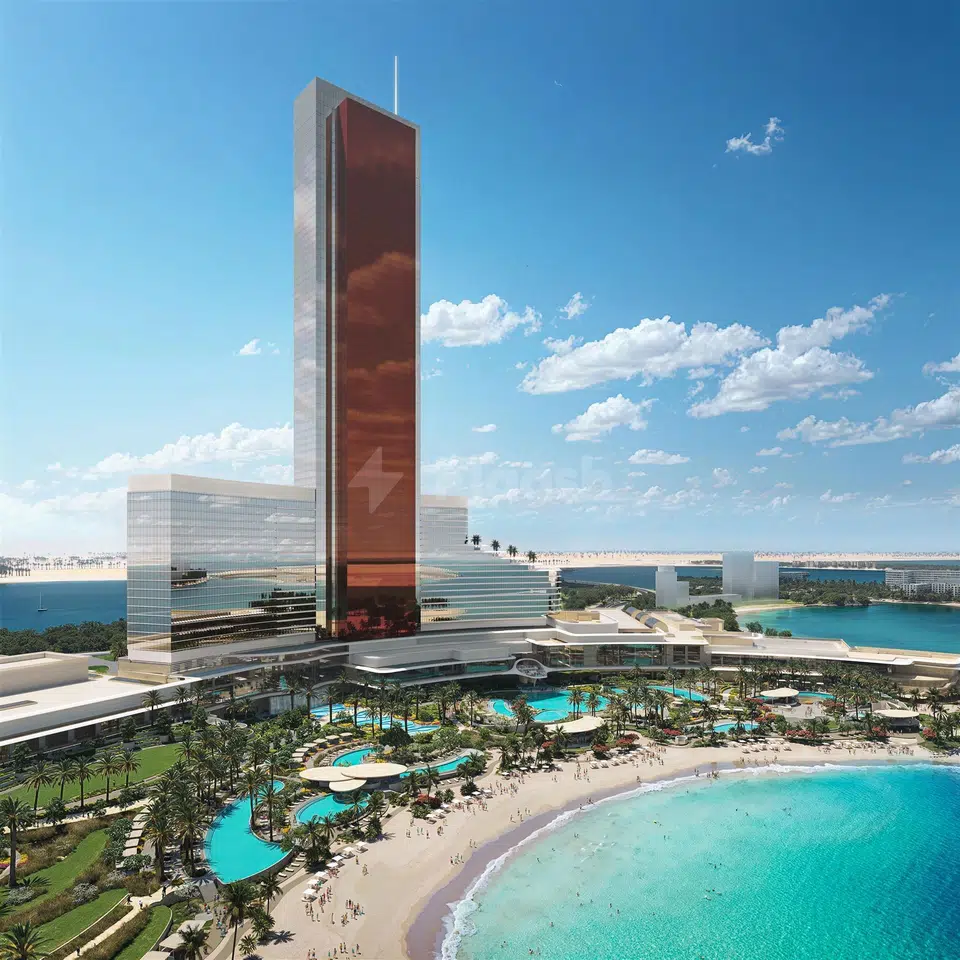 Facade at Wynn Al Marjan Island in Ras Al Khaimah, shown within the event venue setting