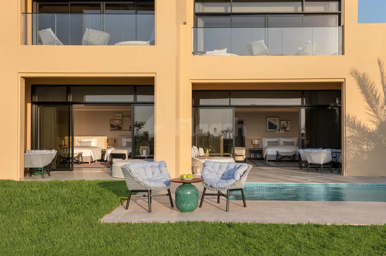Park / Garden at Sofitel Al Hamra Beach Resort in Ras Al-Khaimah, shown within the event venue setting